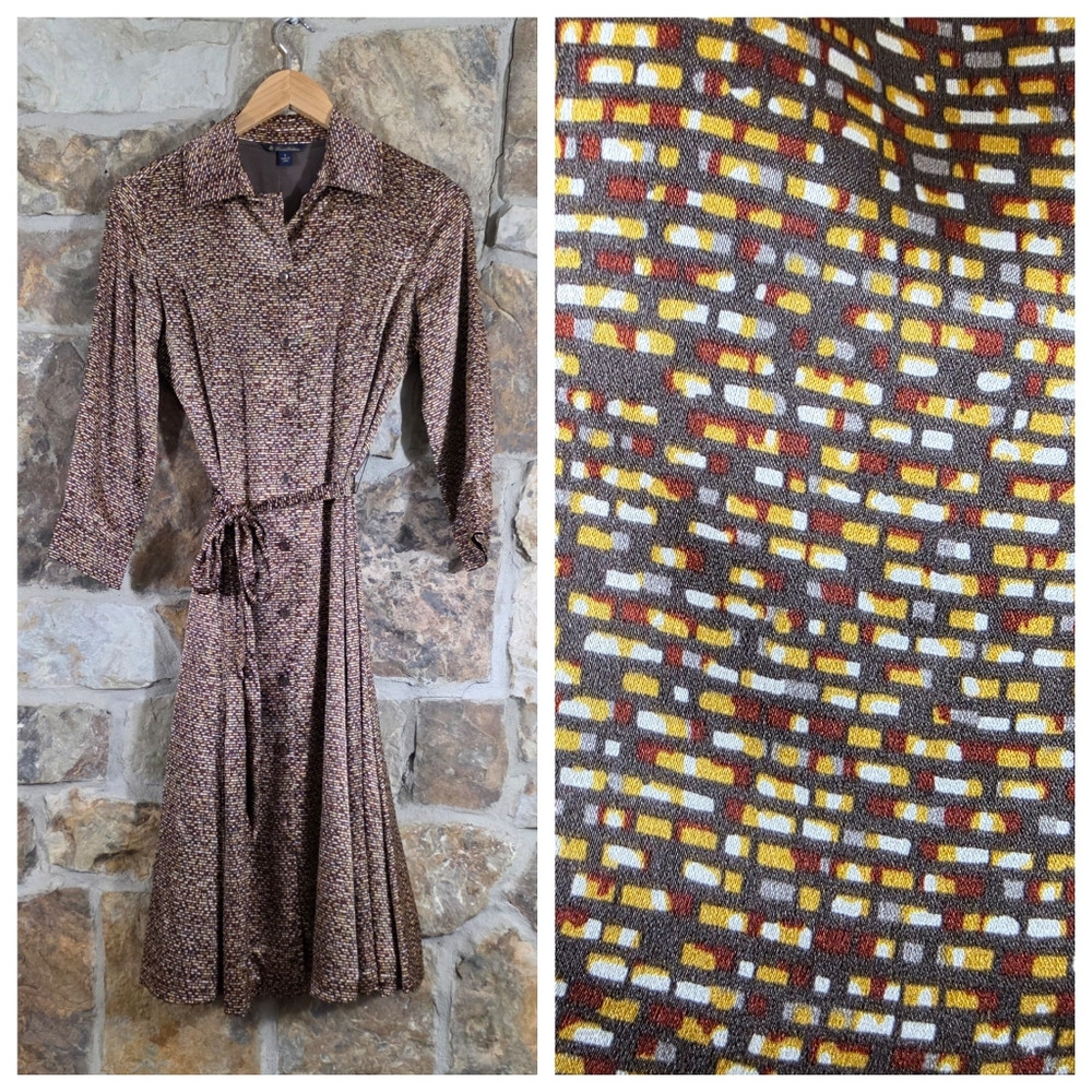 Brooks Brothers Silk Belted Dress